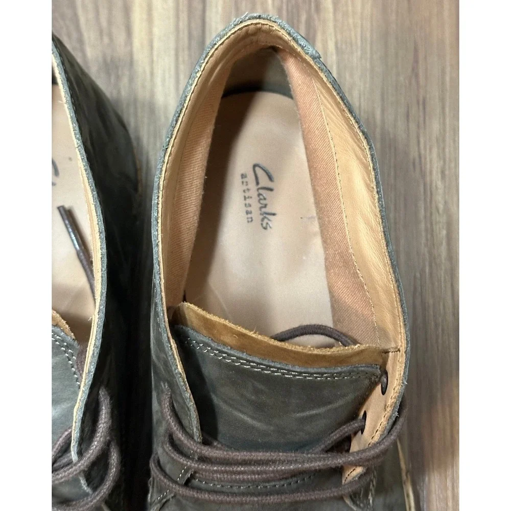 Clarks Atticus Limit Suede Chukka Desert Brown Boots Shoes Men's Size 10